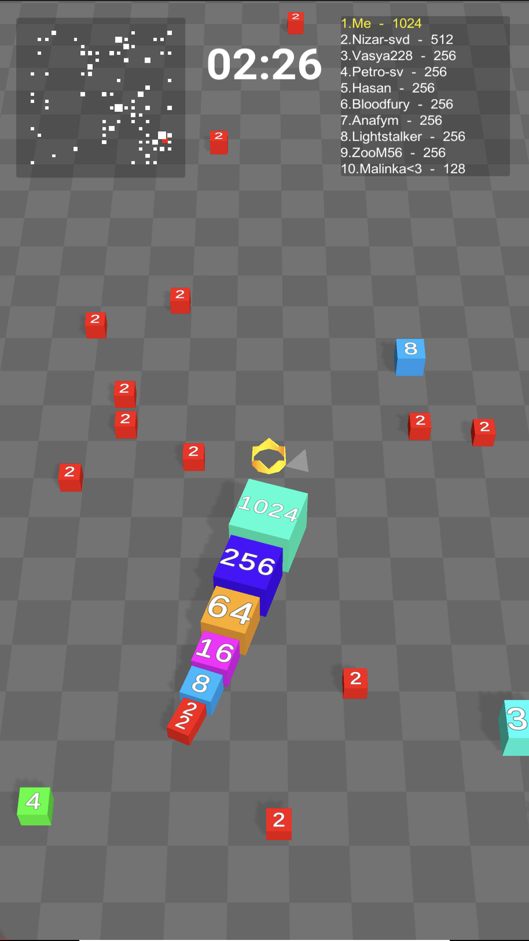 Cube Arena 2048: Merge Numbers