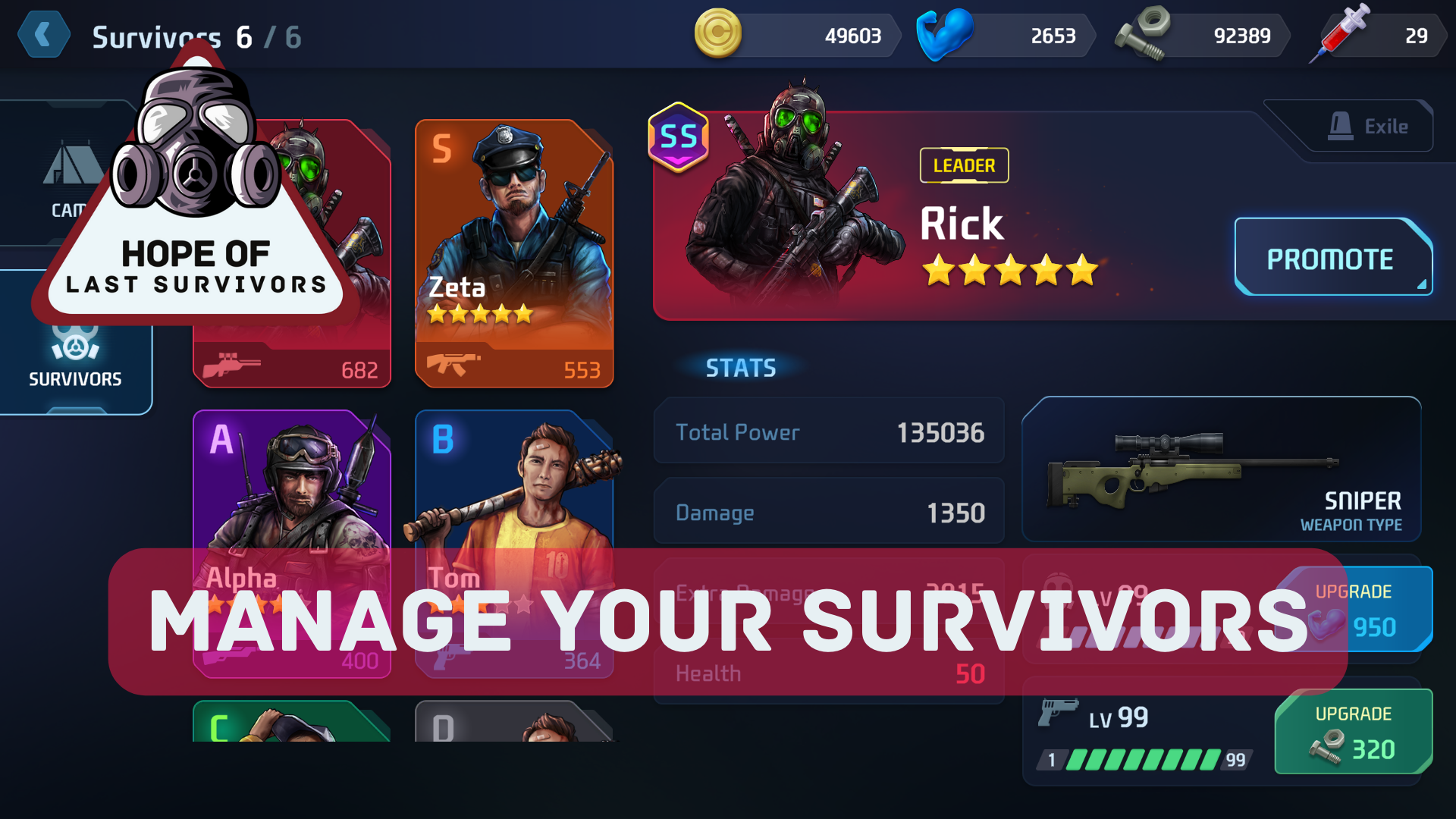 Hope of Last Survivors: Game