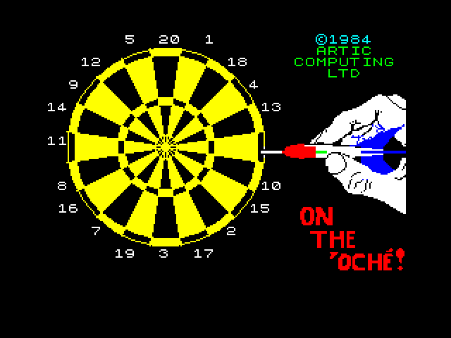 On the oche