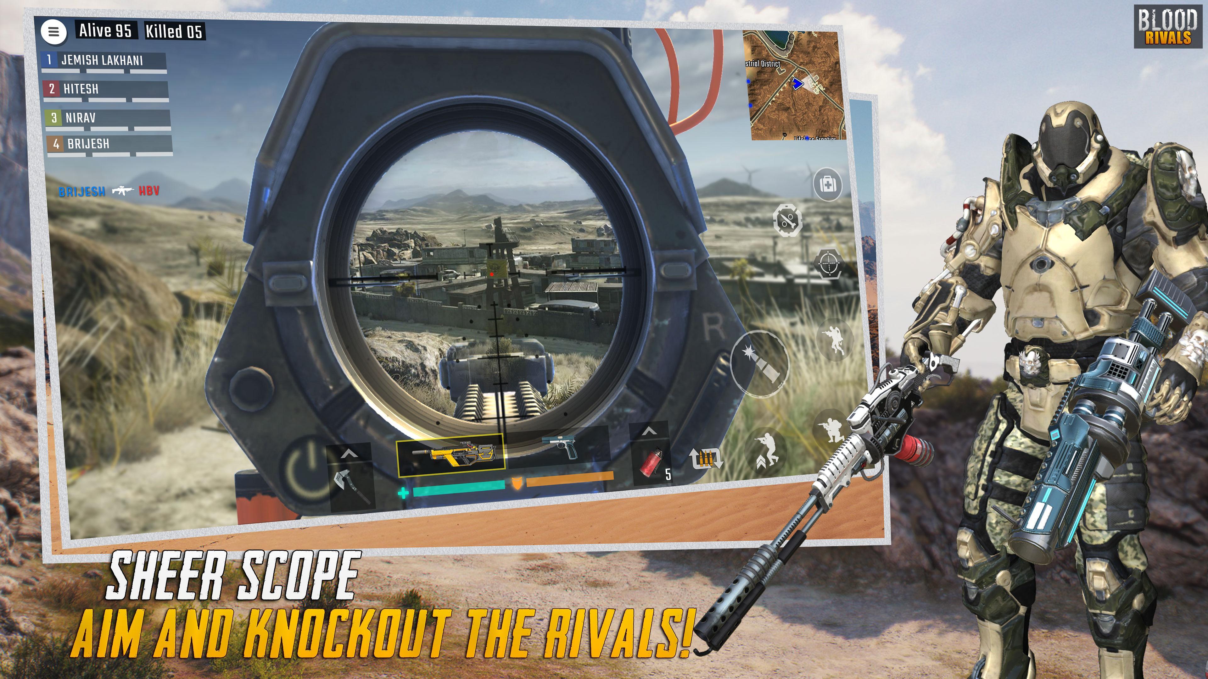 Blood Rivals: Survival Battleground Shooting Games