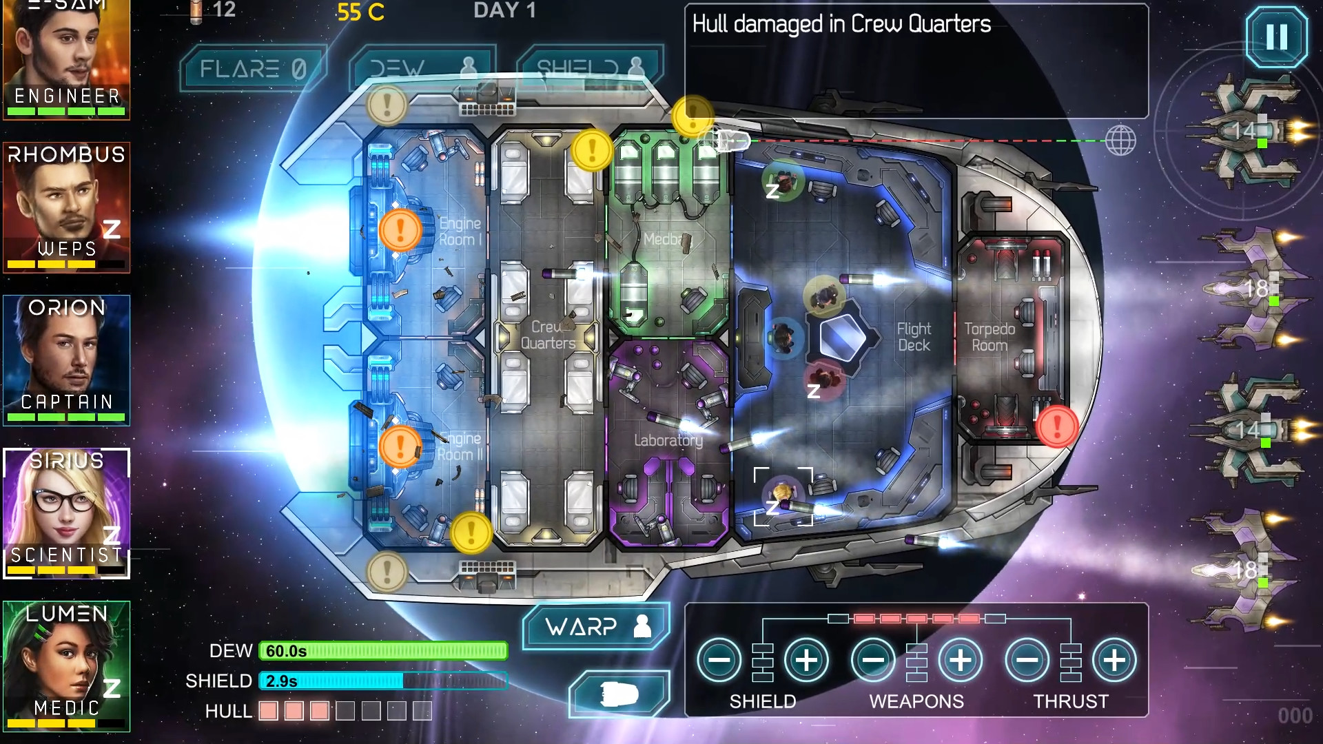 Heliconian: Starship Crew Control