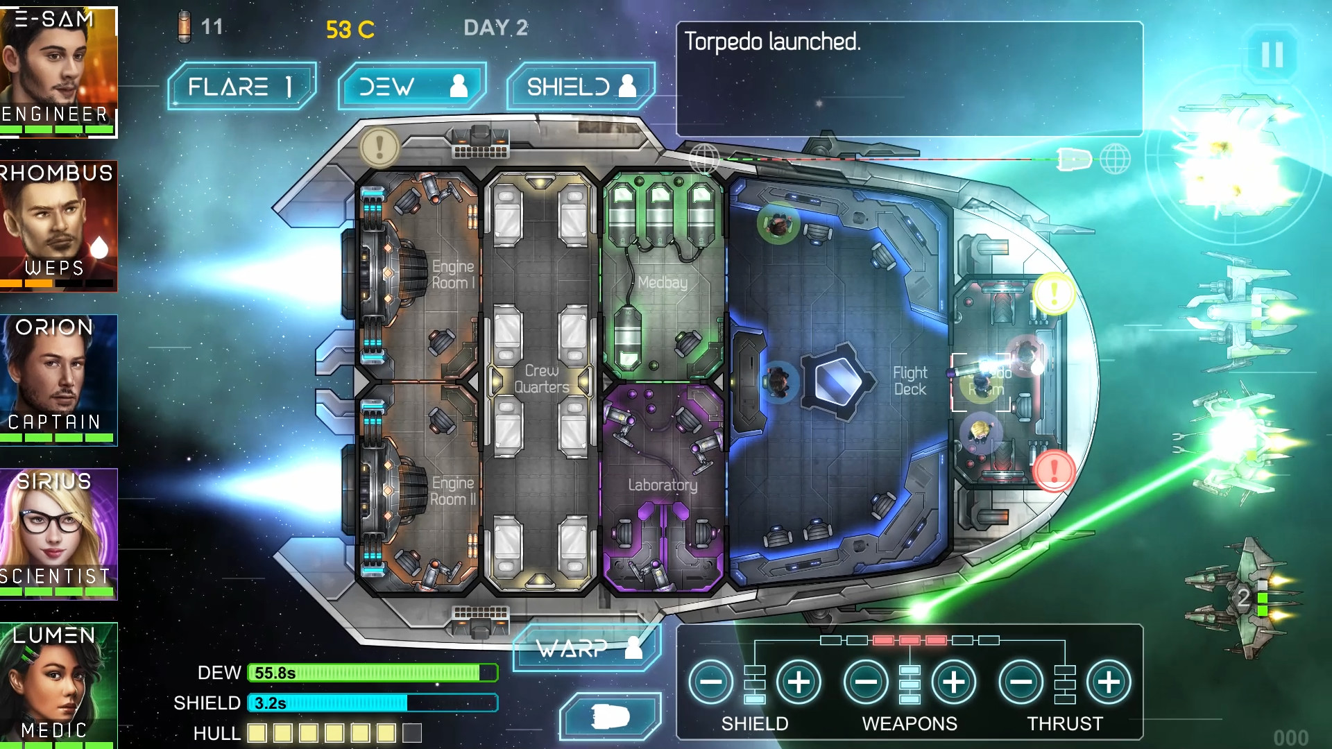 Heliconian: Starship Crew Control