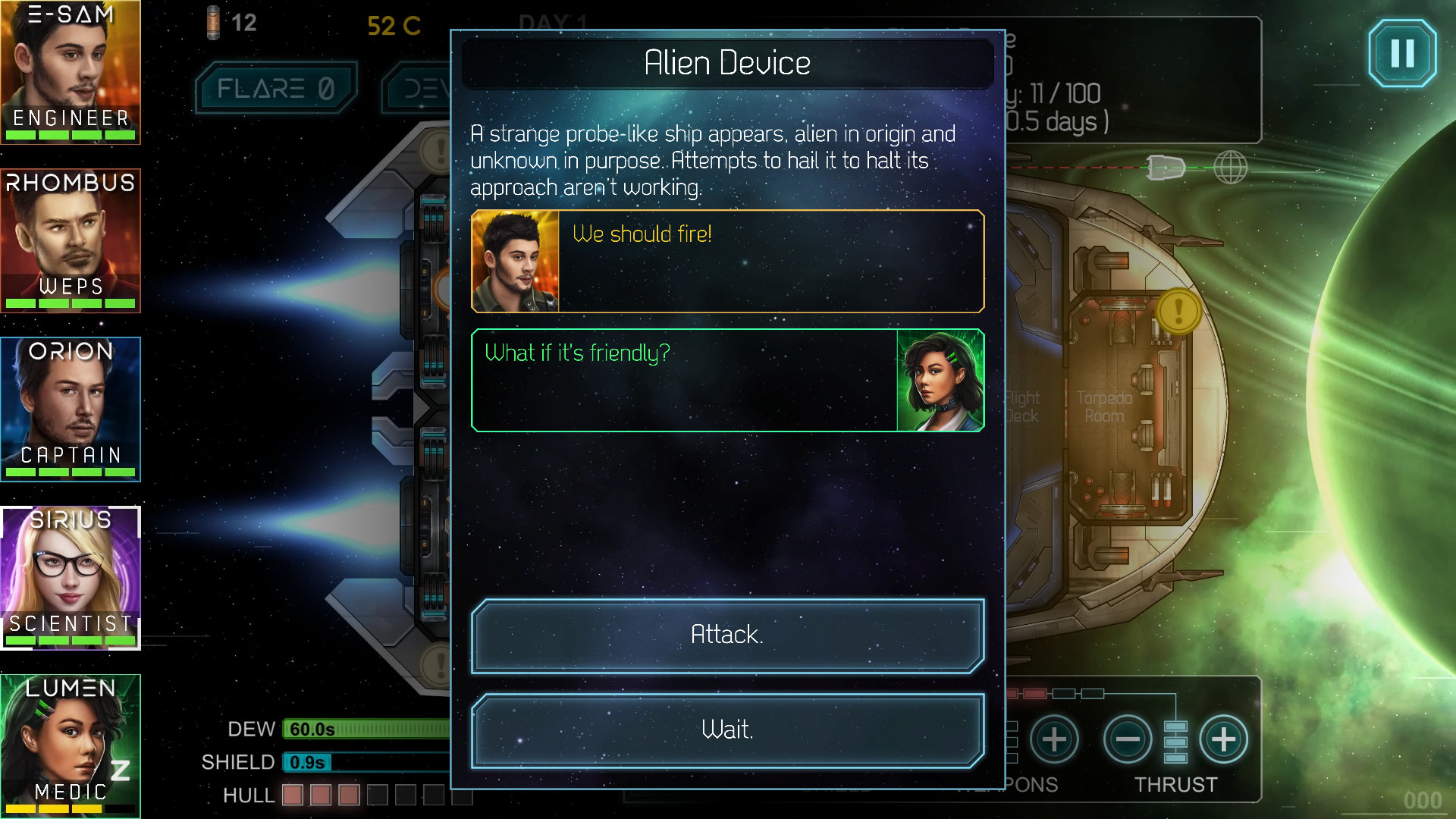 Heliconian: Starship Crew Control