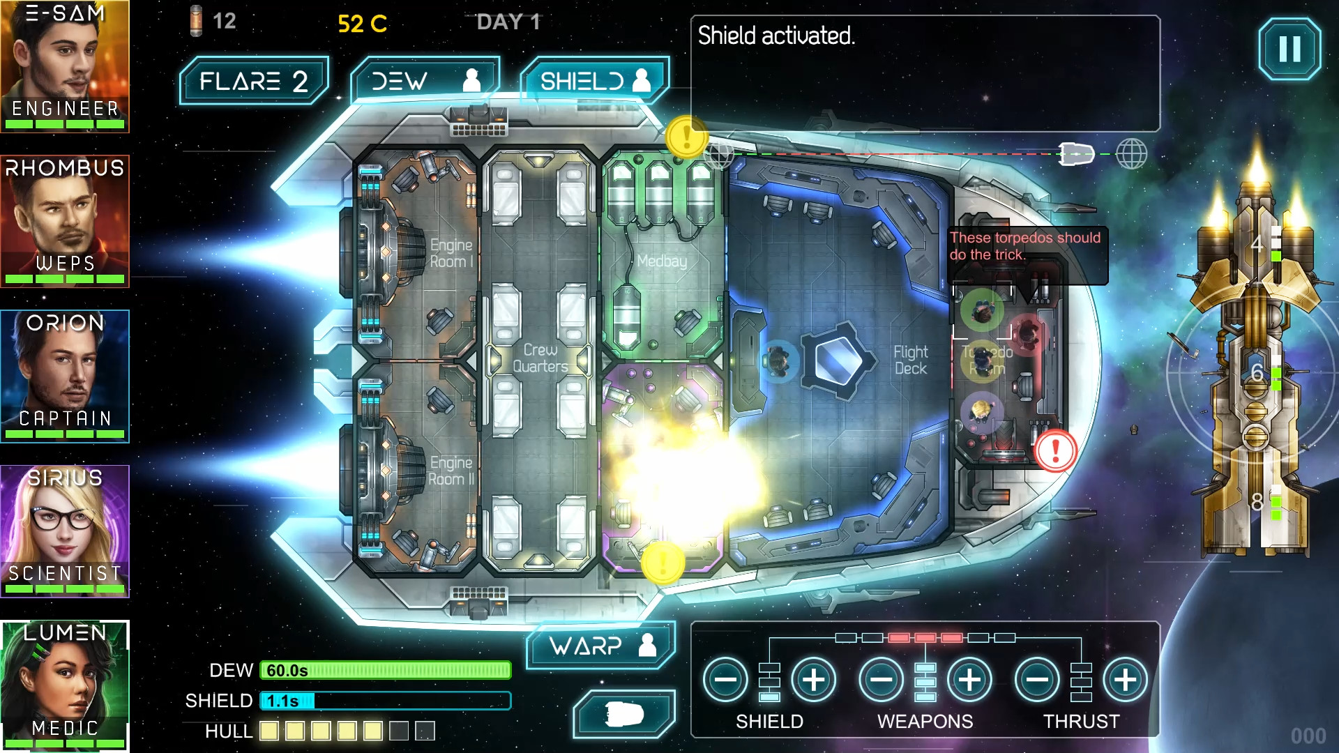 Heliconian: Starship Crew Control