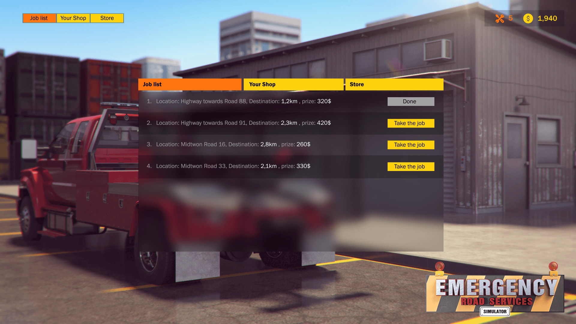 Emergency: Road Services Simulator