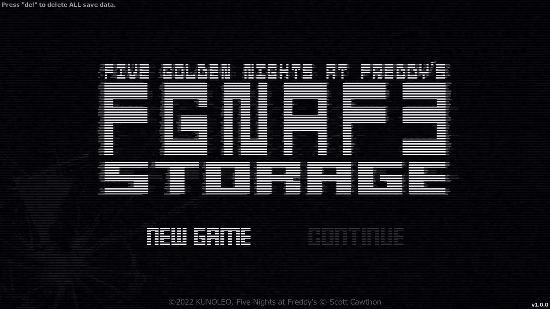 Five Golden Nights at Freddy’s 3: Storage