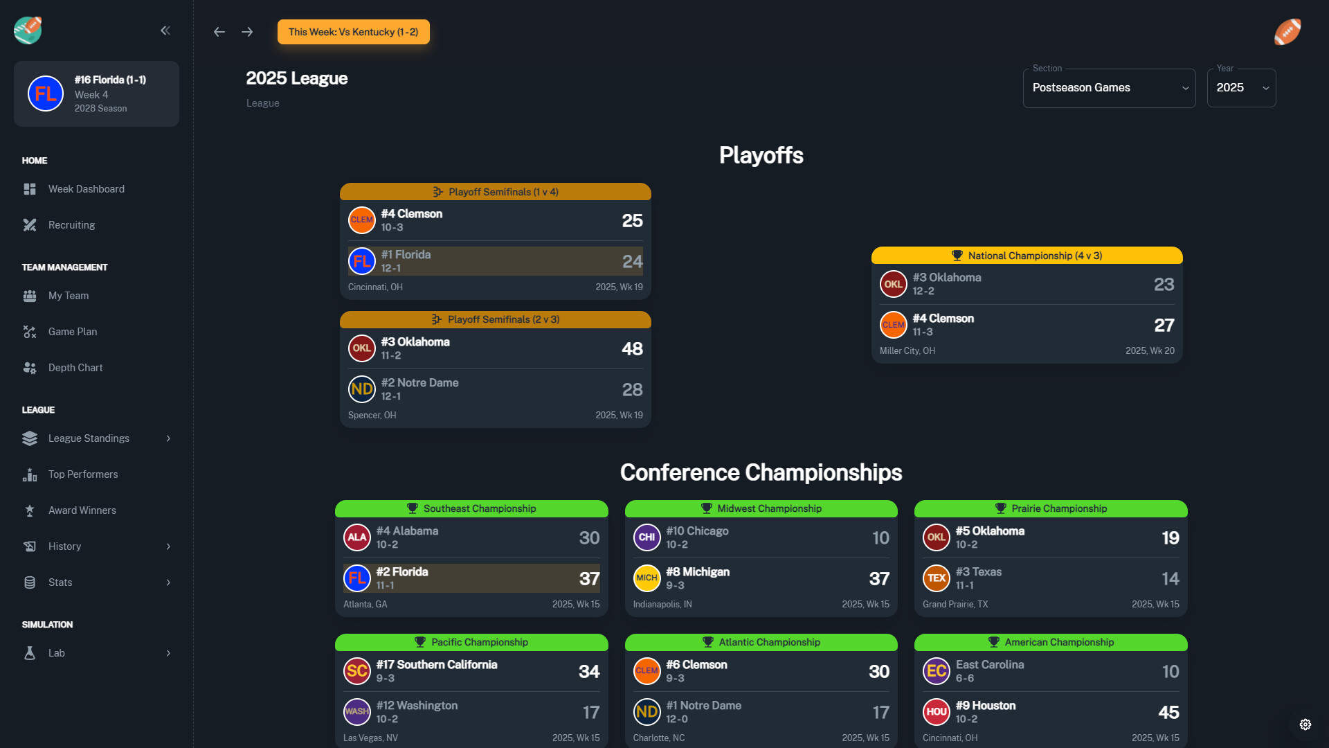 Football Coach: College Dynasty