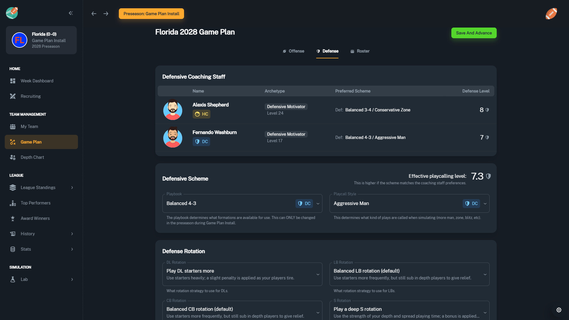 Football Coach: College Dynasty