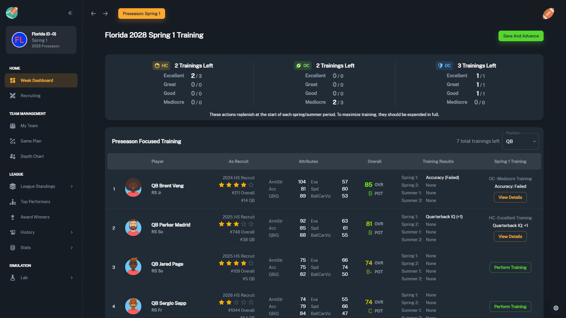 Football Coach: College Dynasty