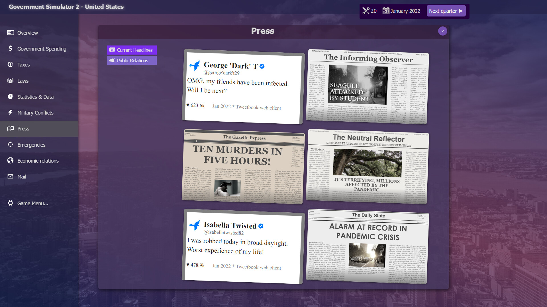 Government Simulator 2