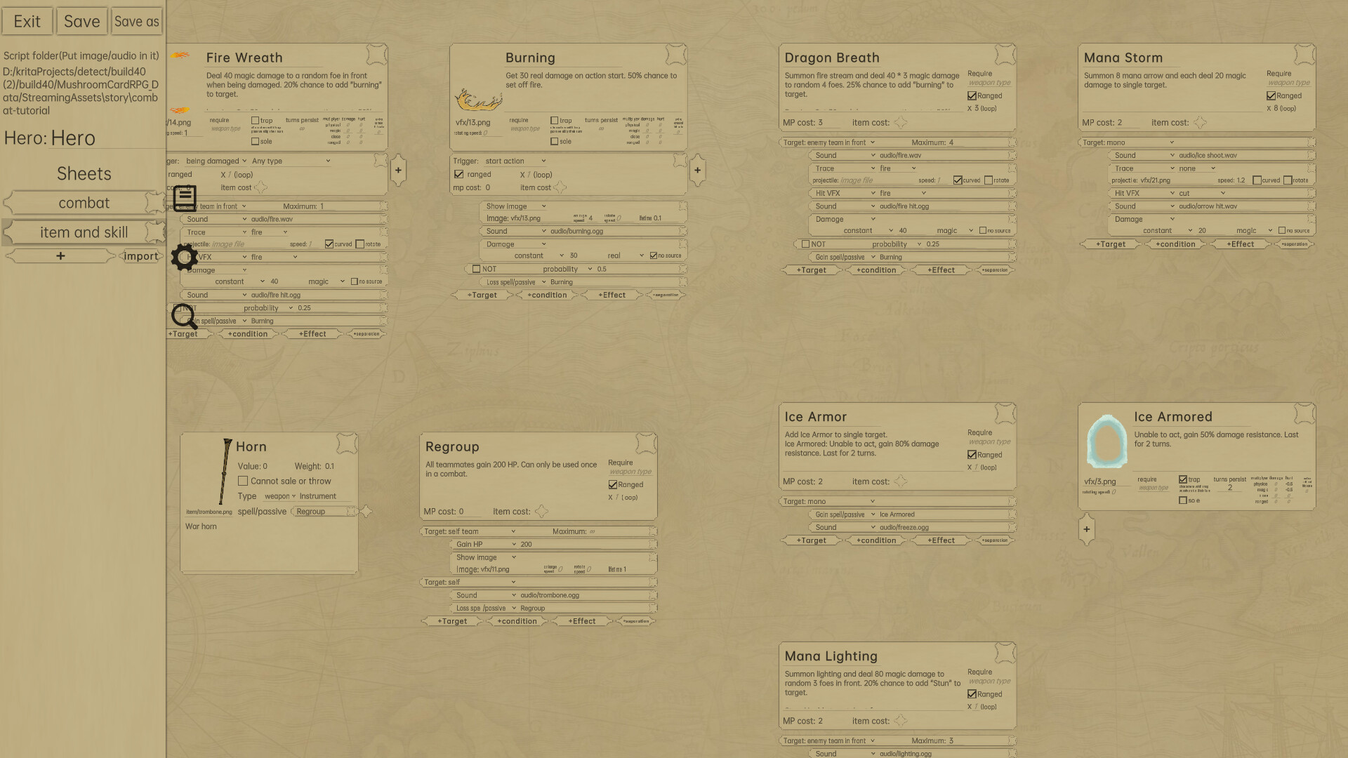 Mushroom Card RPG