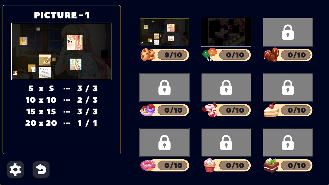 Nonogram: Girl’s Sweets