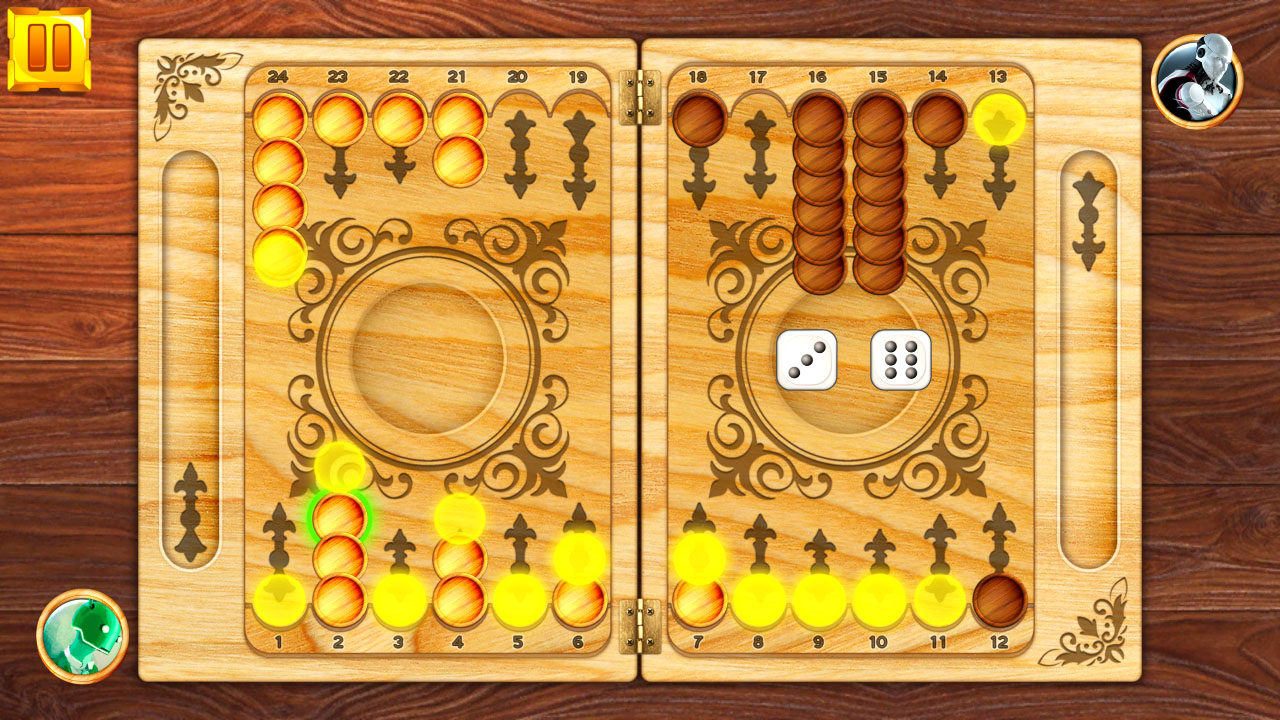 Backgammon: Board Game Puzzle
