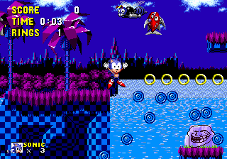 Sonic in Troll Island