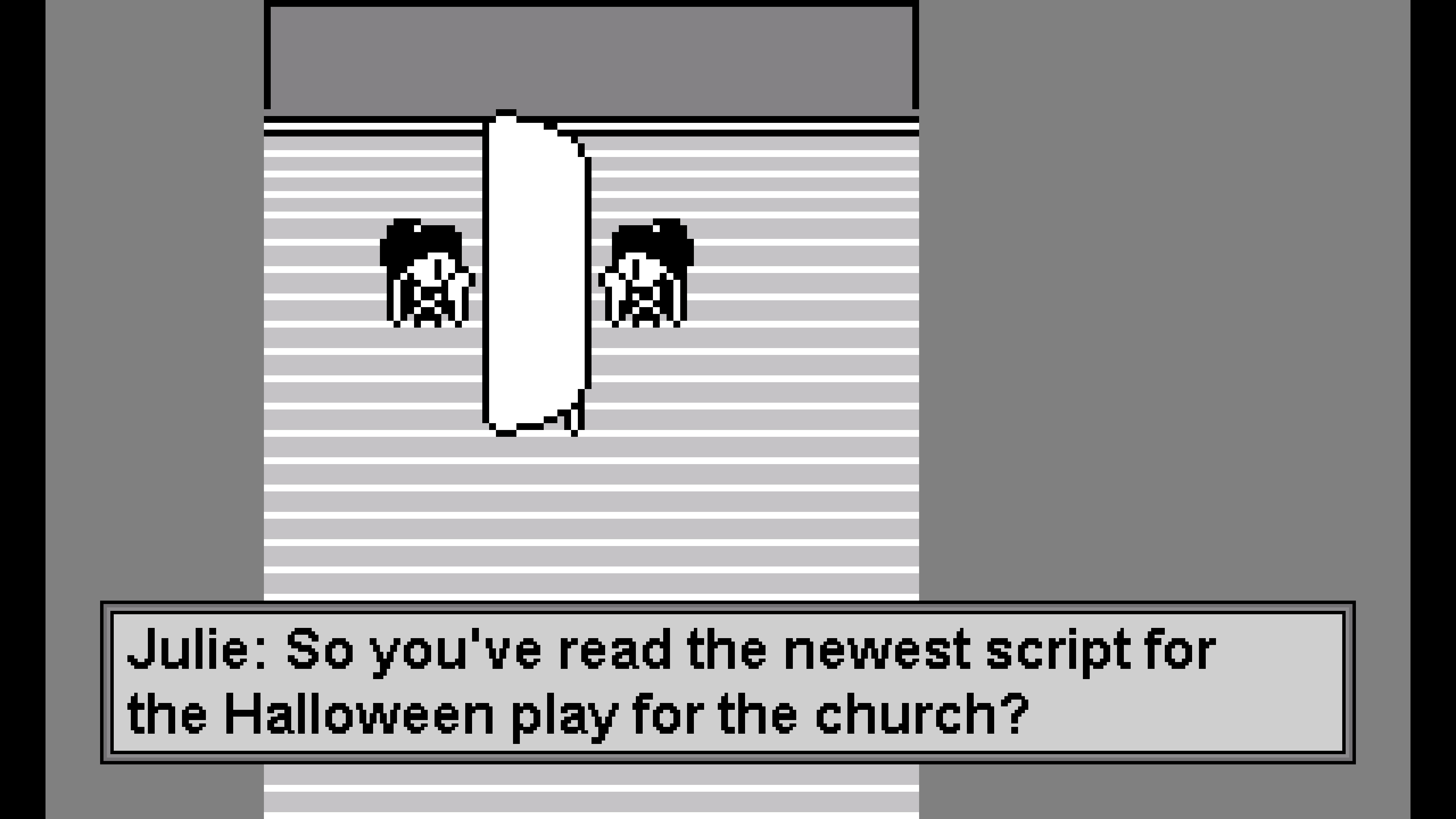 Welcome to Erin’s Story in the World of Our Church and Halloween: Visual Novel