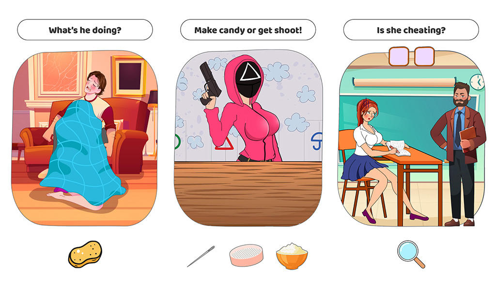Tricky Brain Story: DOP Puzzle