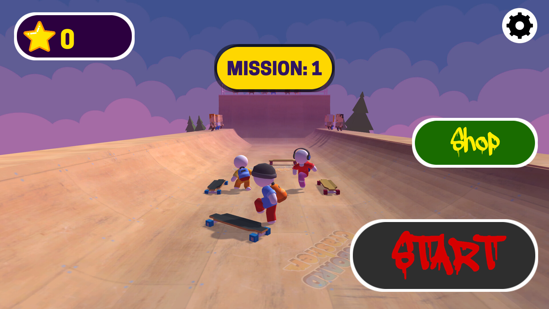 Two Skateboards Driving Simulator