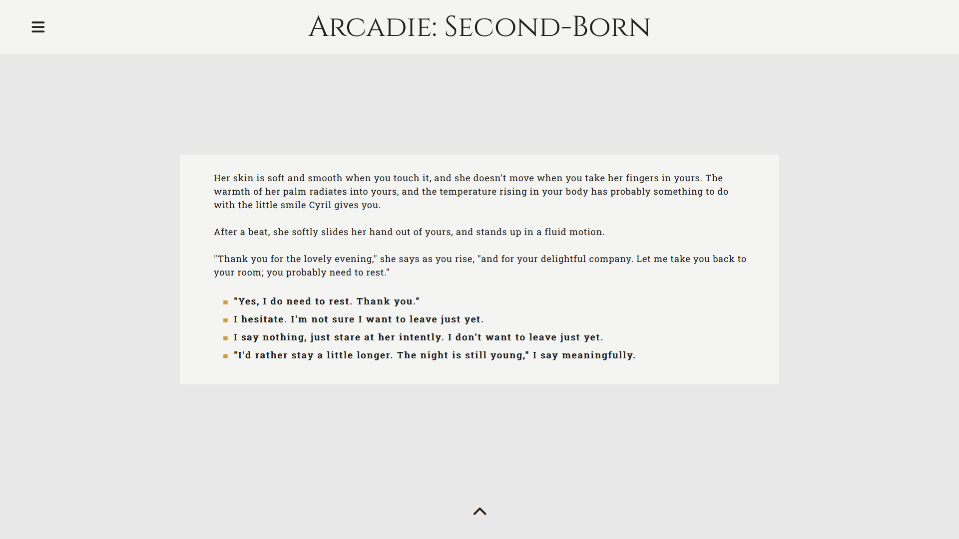 Arcadie: Second-Born