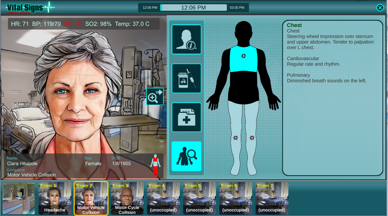 Vital Signs: Emergency Department – Older Adult Cases Package