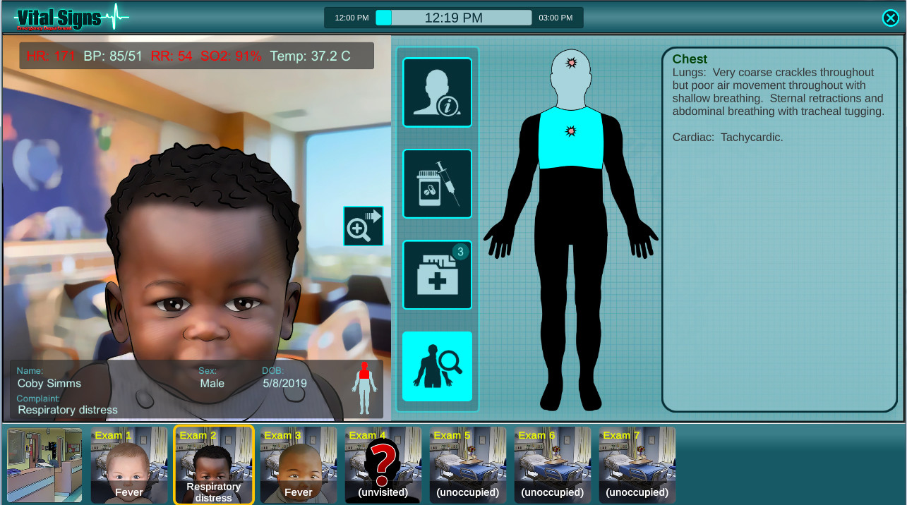 Vital Signs: Emergency Department – Pediatric Infant Cases Package