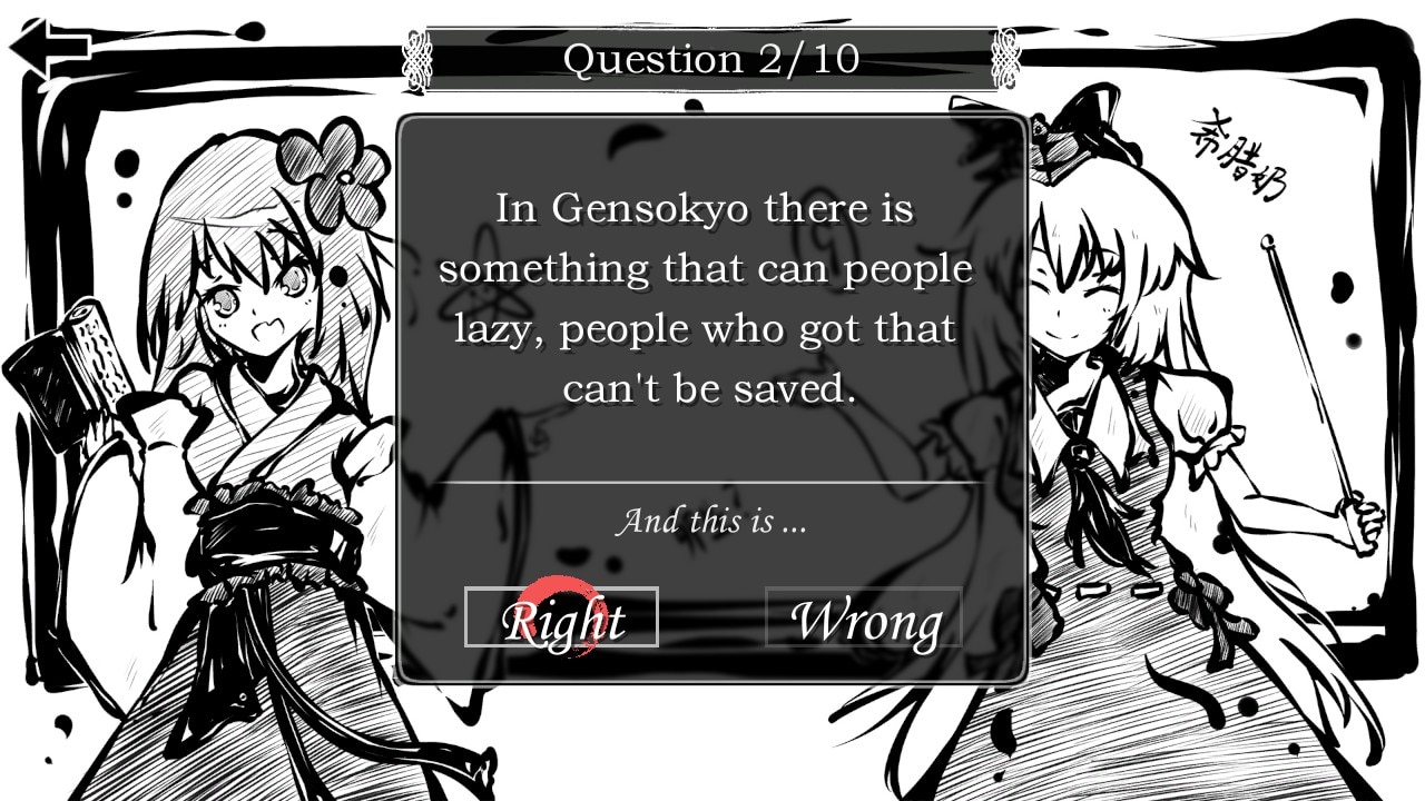Perfect Memento of Touhou Question