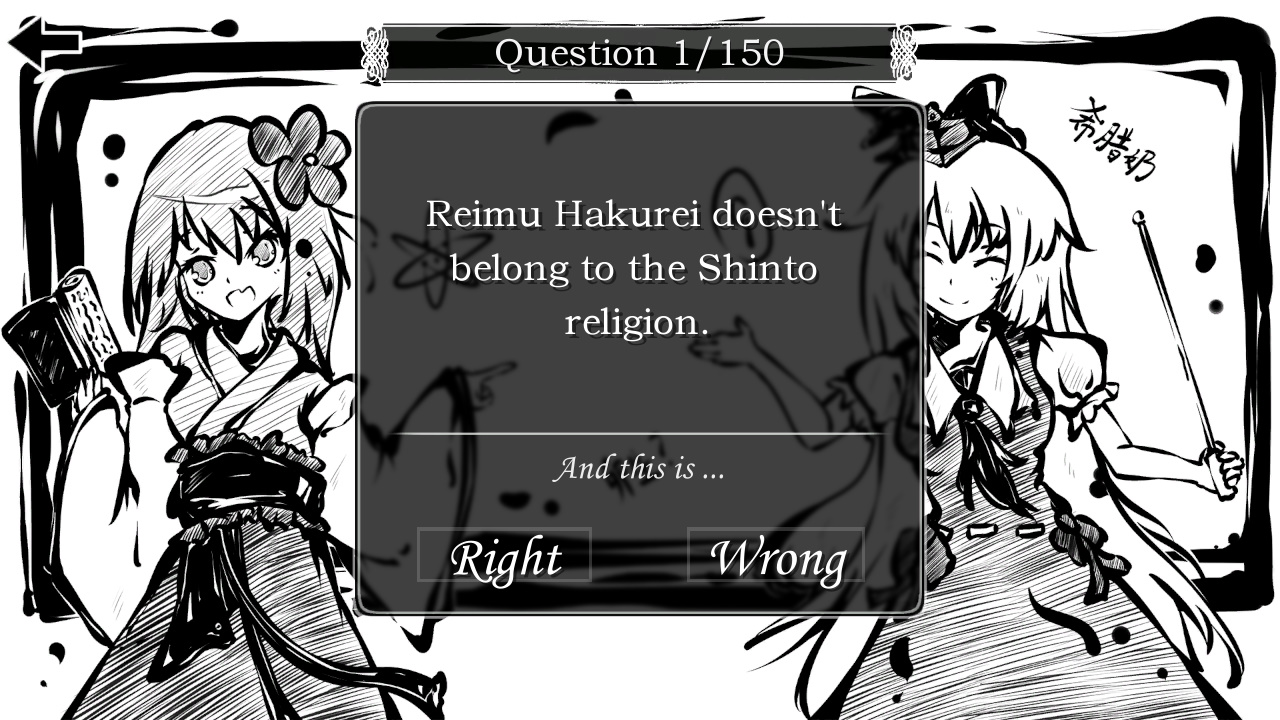 Perfect Memento of Touhou Question: More 50 Questions Part 1