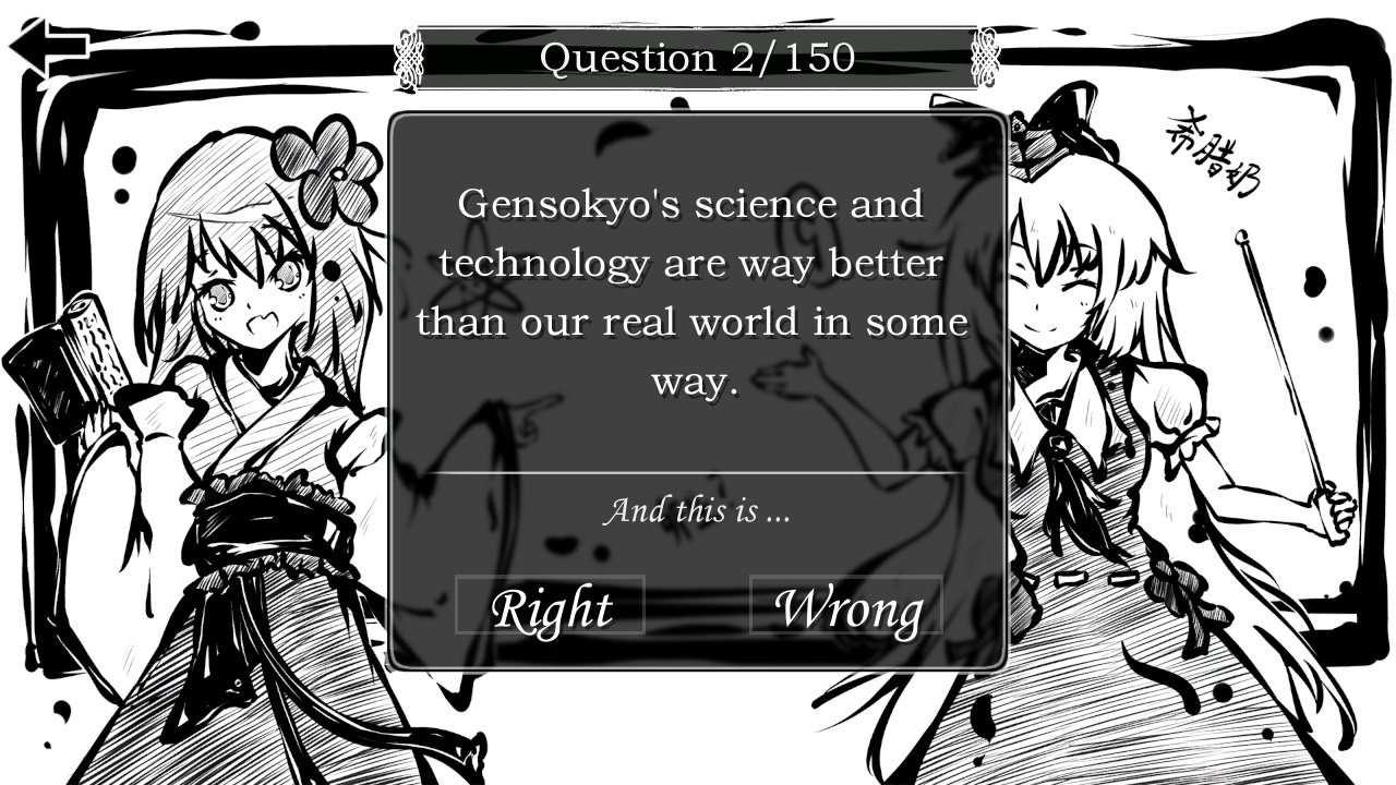 Perfect Memento of Touhou Question: More 50 Questions Part 2
