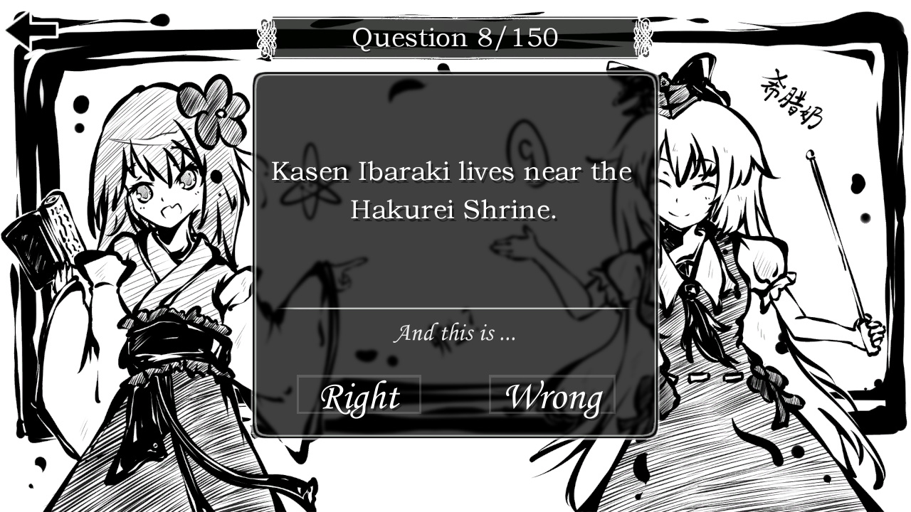 Perfect Memento of Touhou Question: More 50 Questions Part 2
