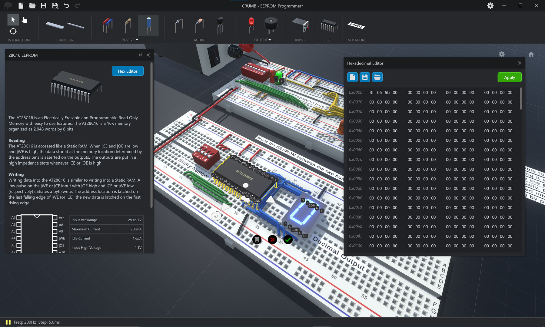 Crumb Circuit Simulator
