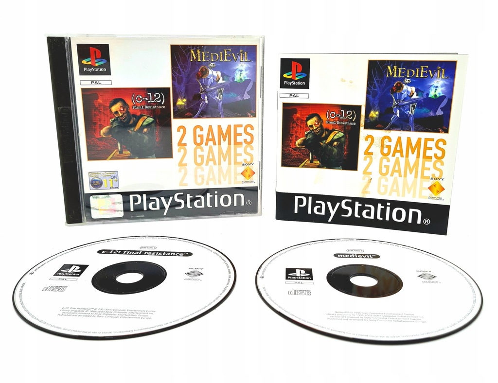 2 Games I MediEvil &amp; C-12: Final Resistance