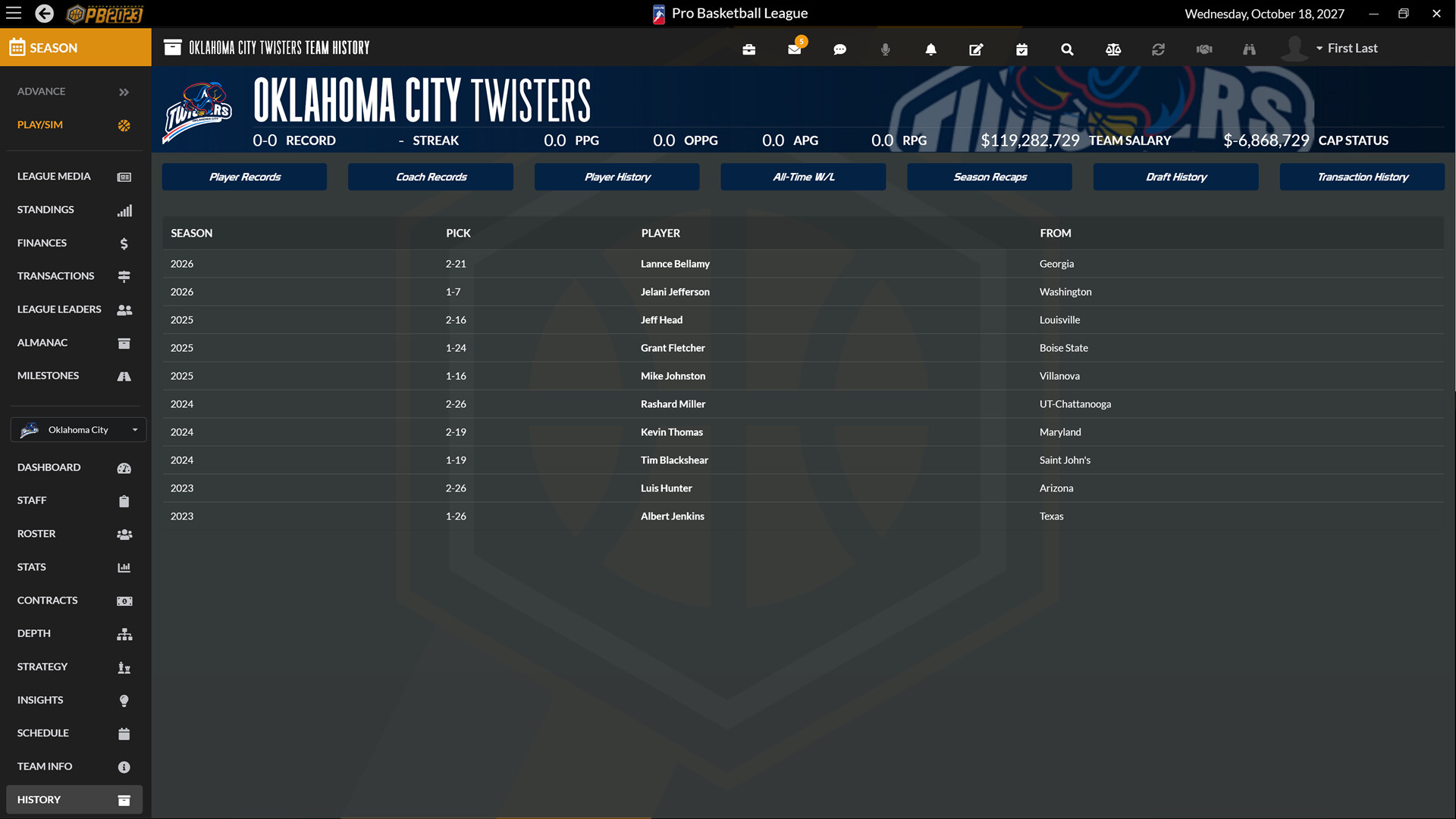 Draft Day Sports: Pro Basketball 2023