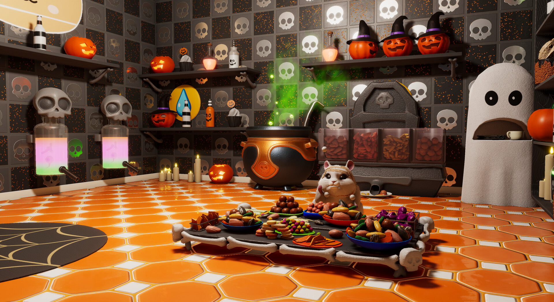 Hamster Playground: Spooky Hamster House