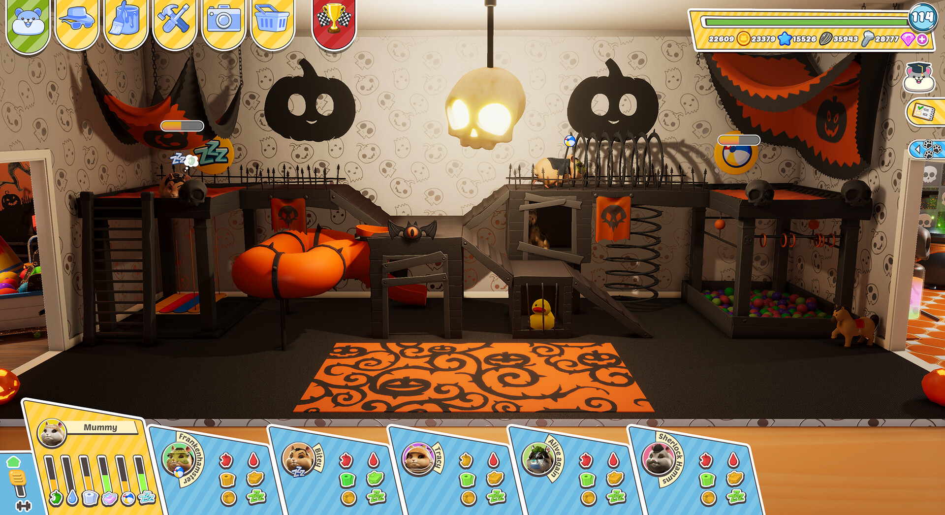 Hamster Playground: Spooky Hamster House