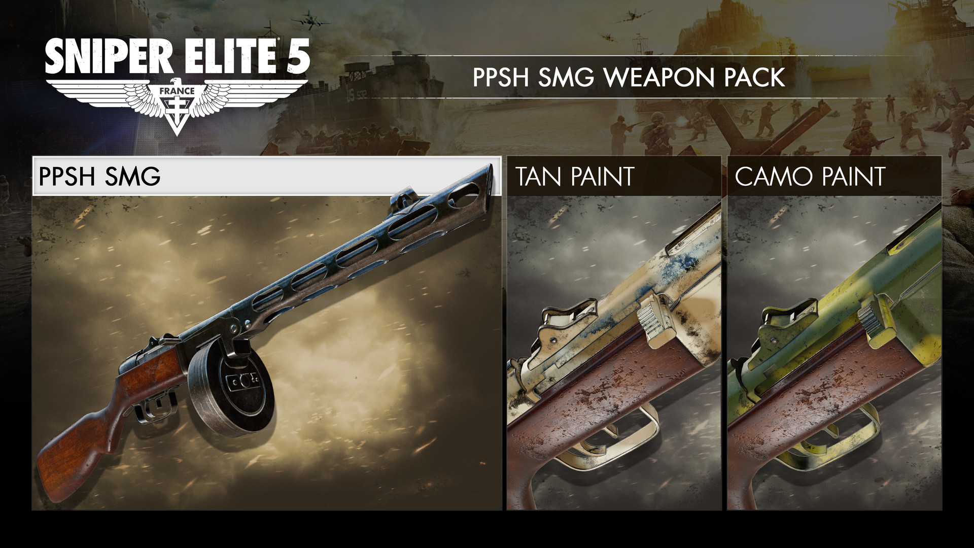 Sniper Elite 5: Landing Force Mission and Weapon Pack