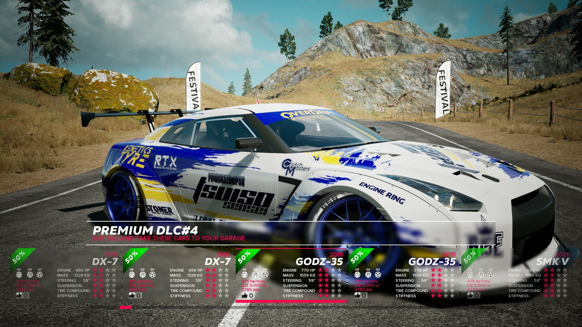 OverDrift Festival: Premium Cars Pack#4