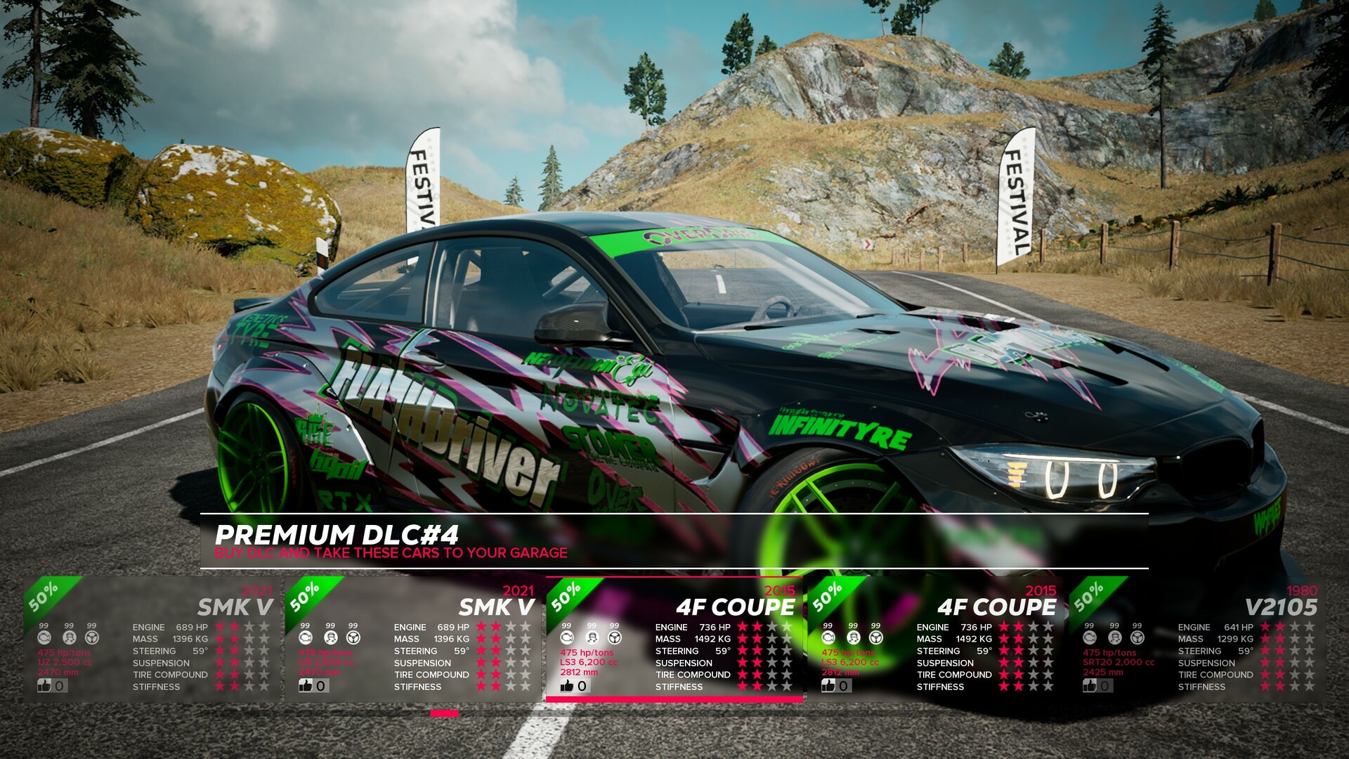OverDrift Festival: Premium Cars Pack#4