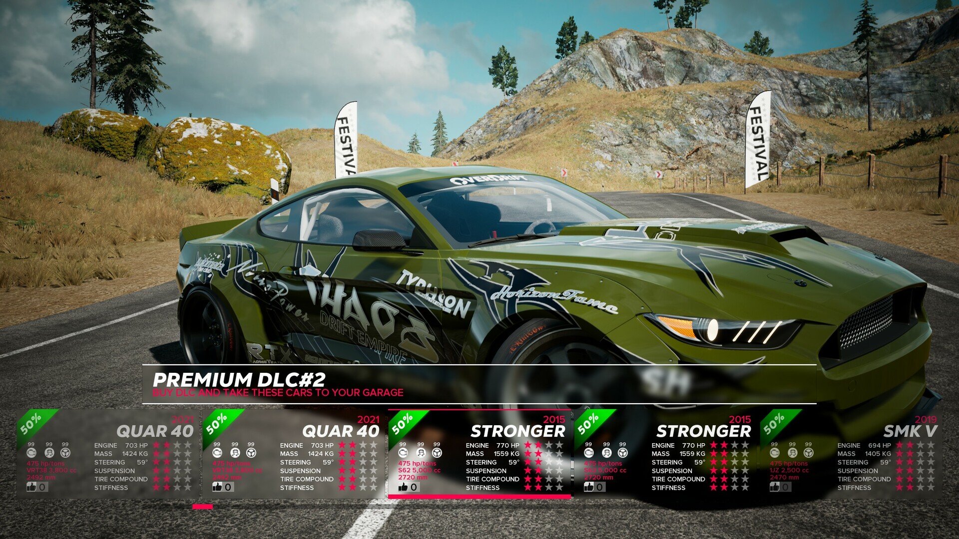 OverDrift Festival: Premium Cars Pack #2