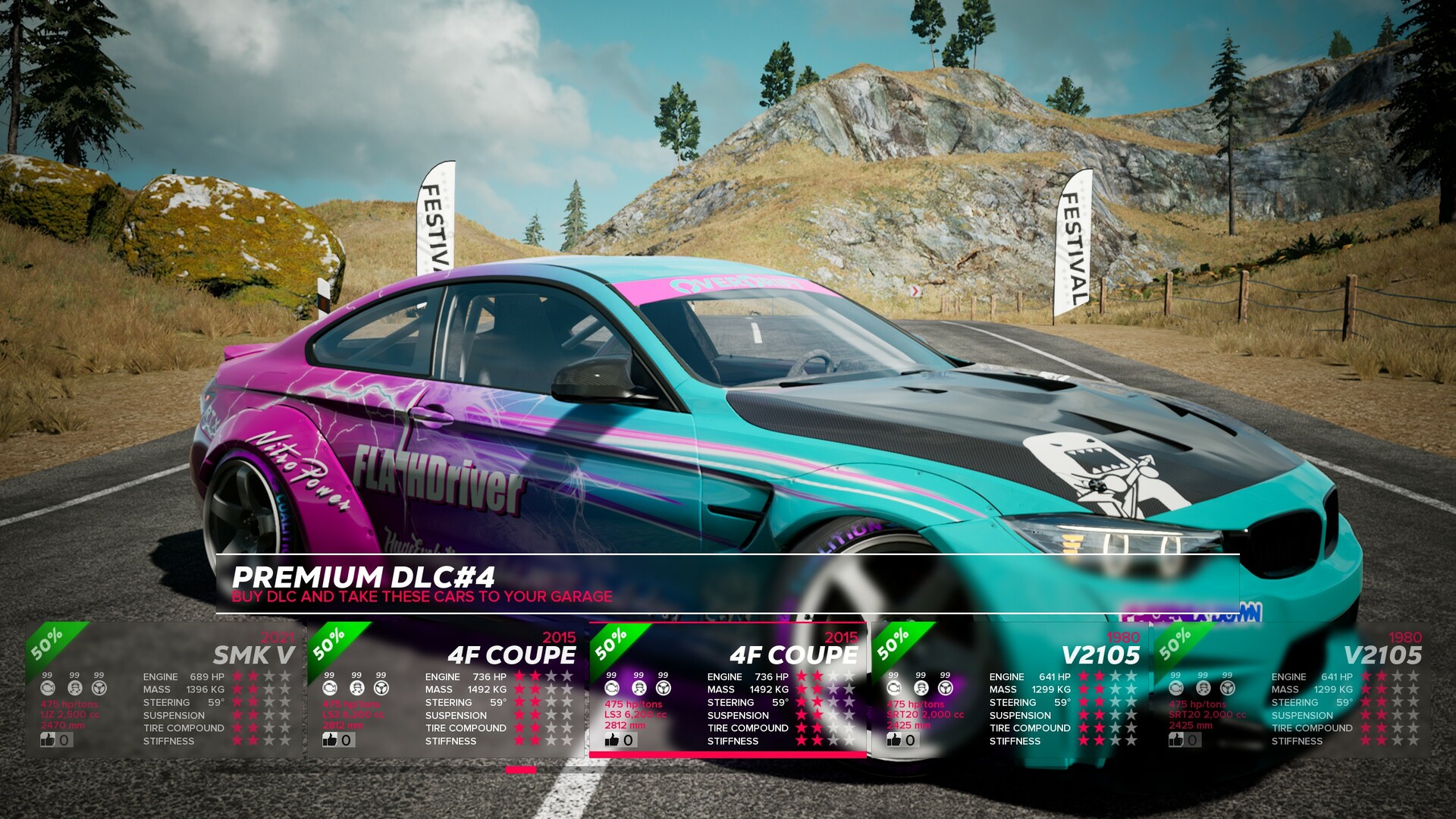 OverDrift Festival: Premium Cars Pack#4