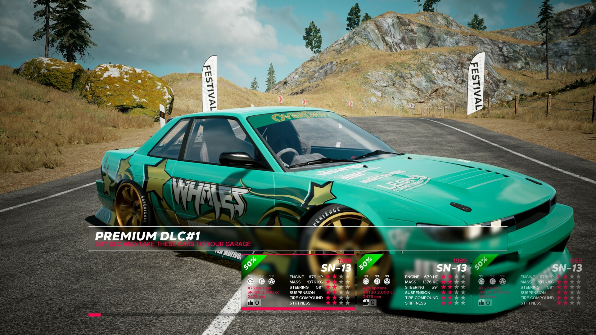 OverDrift Festival: Premium Cars Pack#1