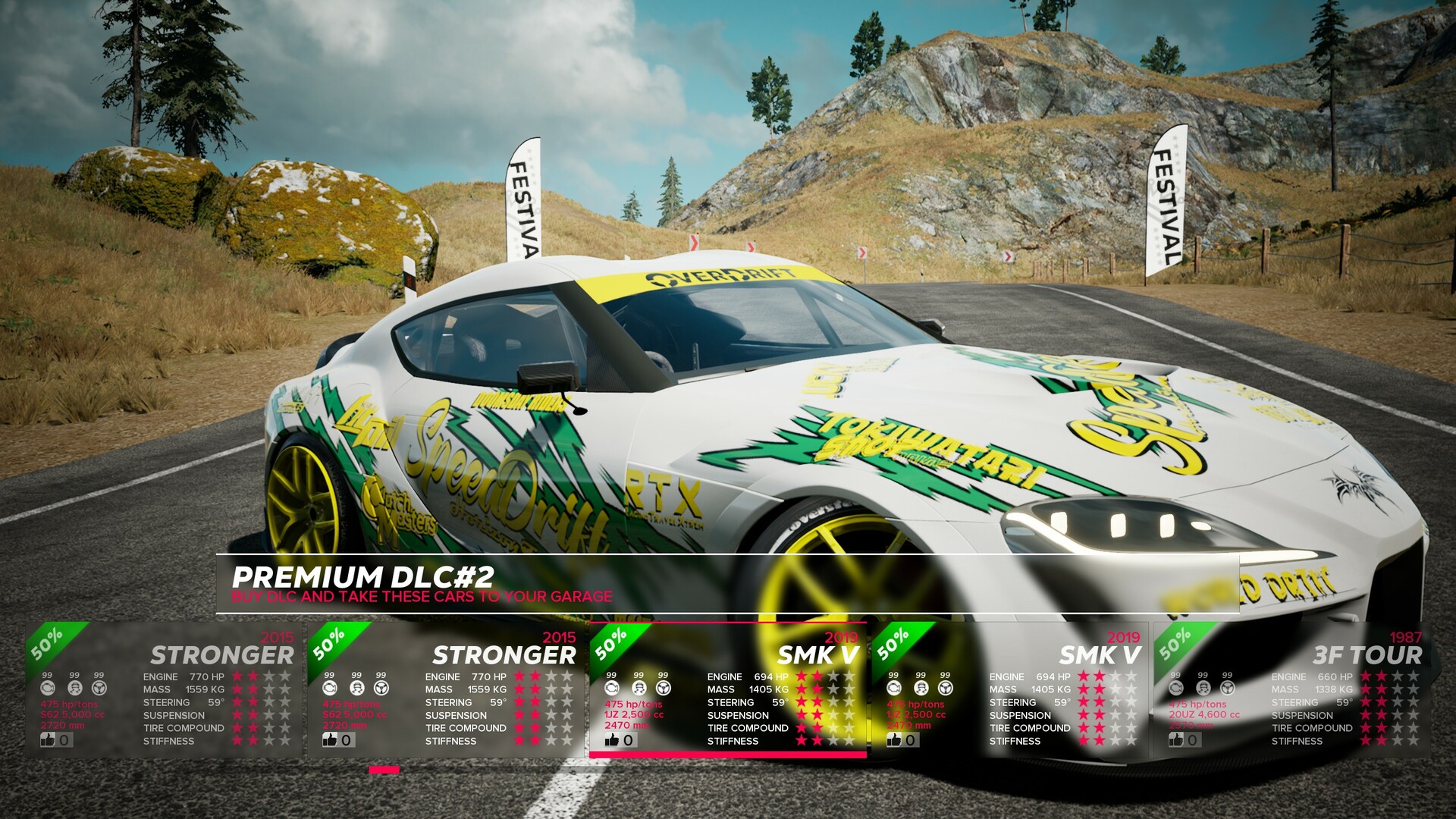 OverDrift Festival: Premium Cars Pack #2