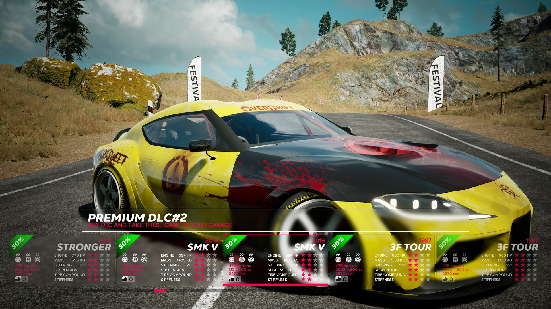 OverDrift Festival: Premium Cars Pack #2