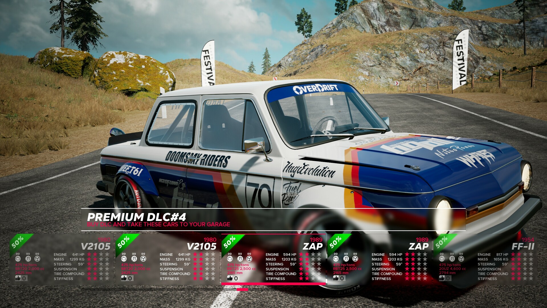 OverDrift Festival: Premium Cars Pack#4