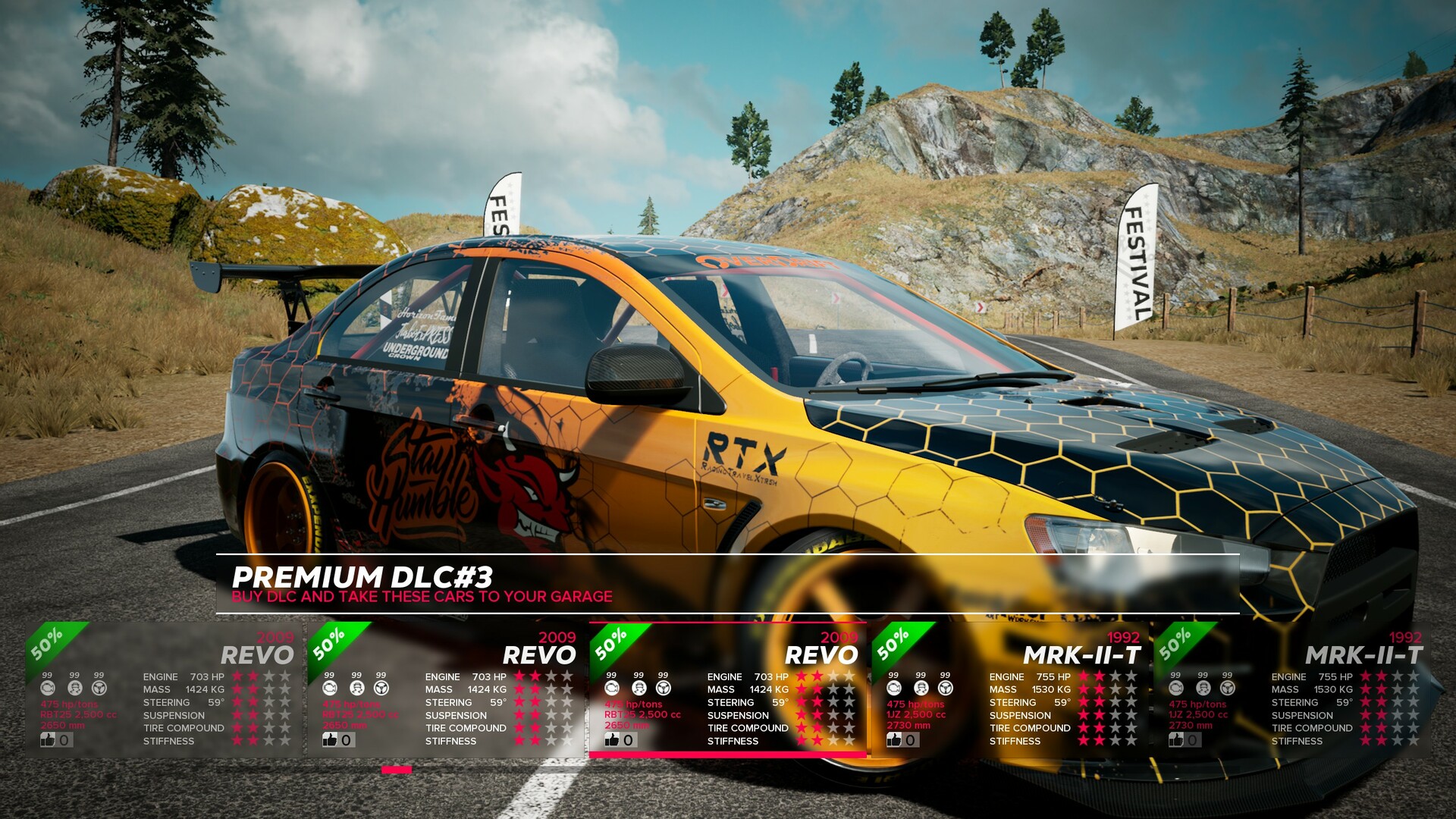 OverDrift Festival: Premium Cars Pack#3