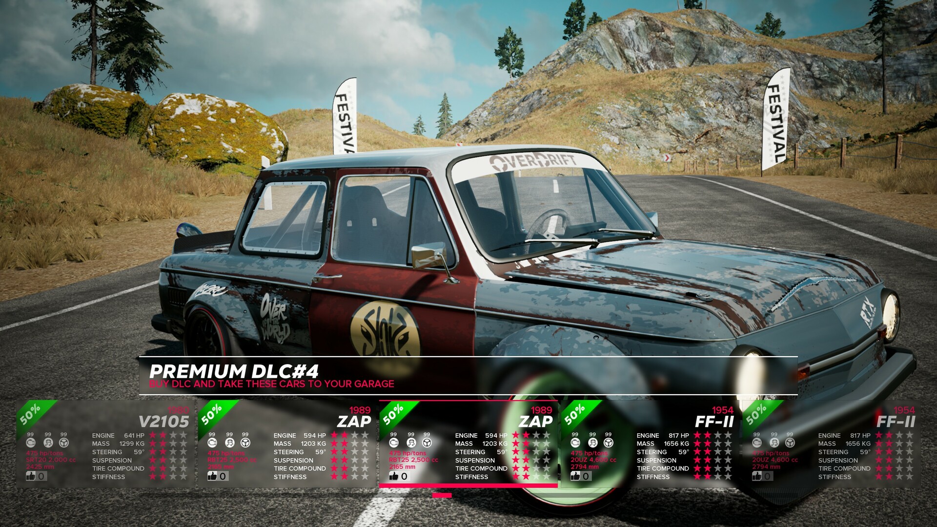 OverDrift Festival: Premium Cars Pack#4