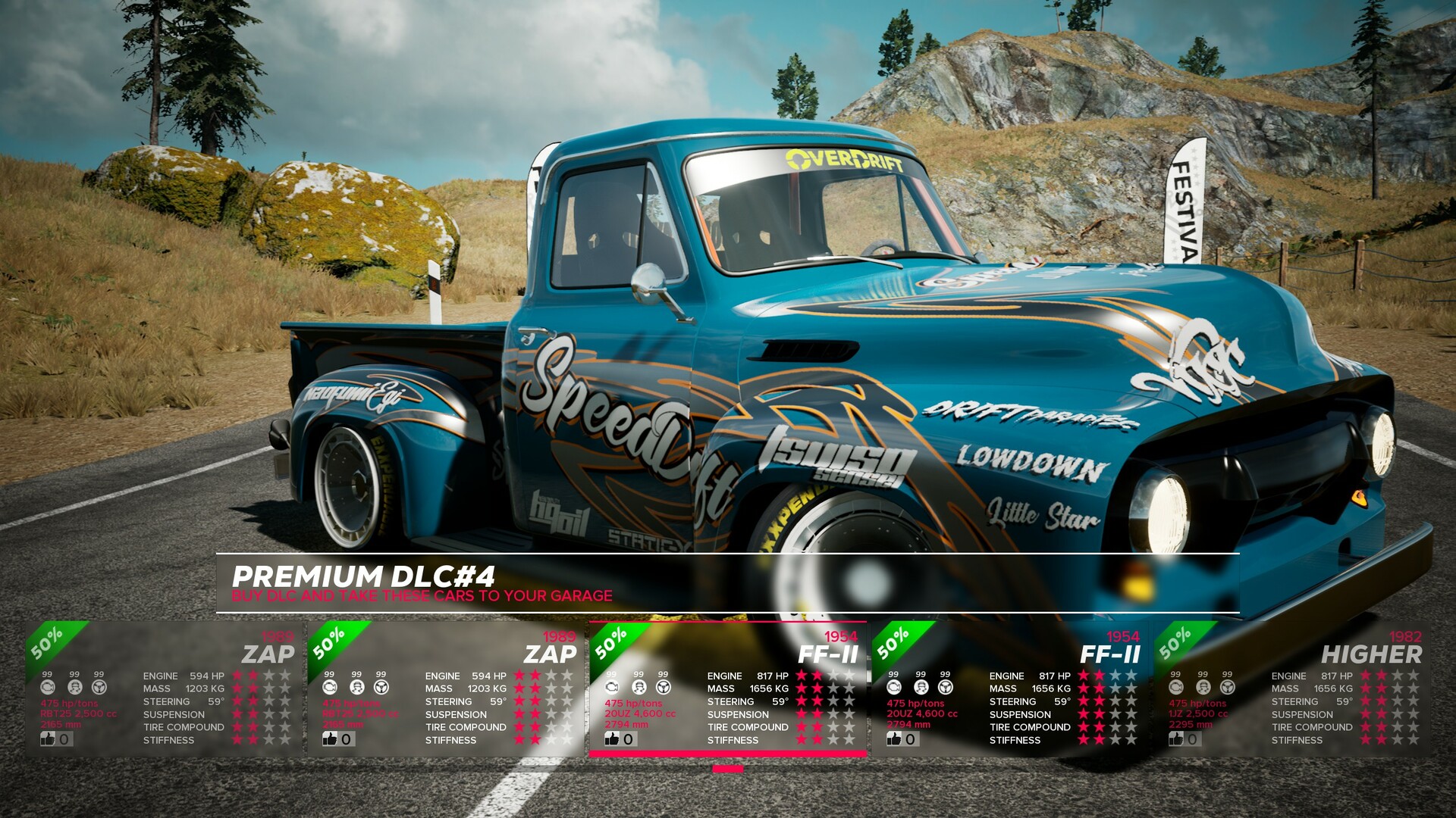 OverDrift Festival: Premium Cars Pack#4