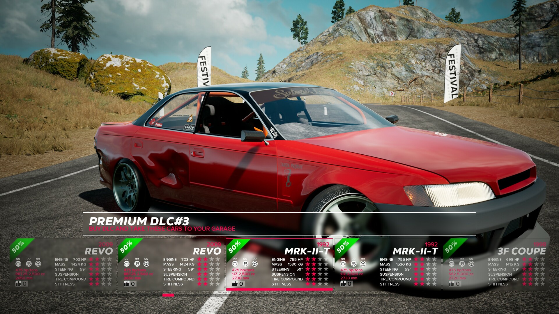 OverDrift Festival: Premium Cars Pack#3