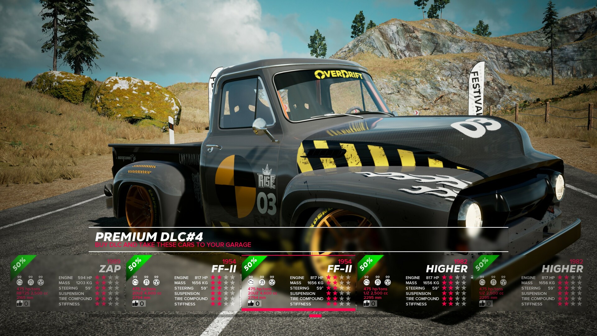 OverDrift Festival: Premium Cars Pack#4