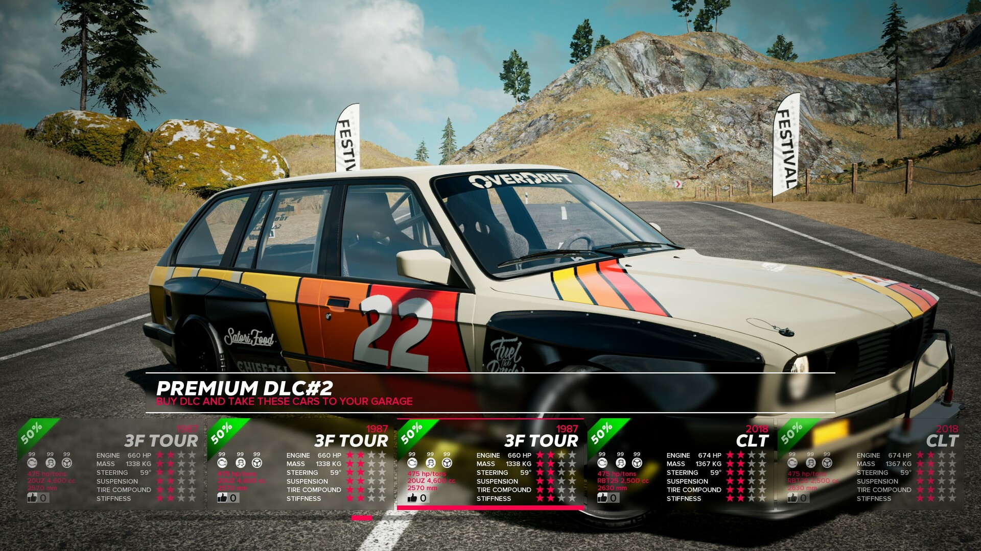 OverDrift Festival: Premium Cars Pack #2