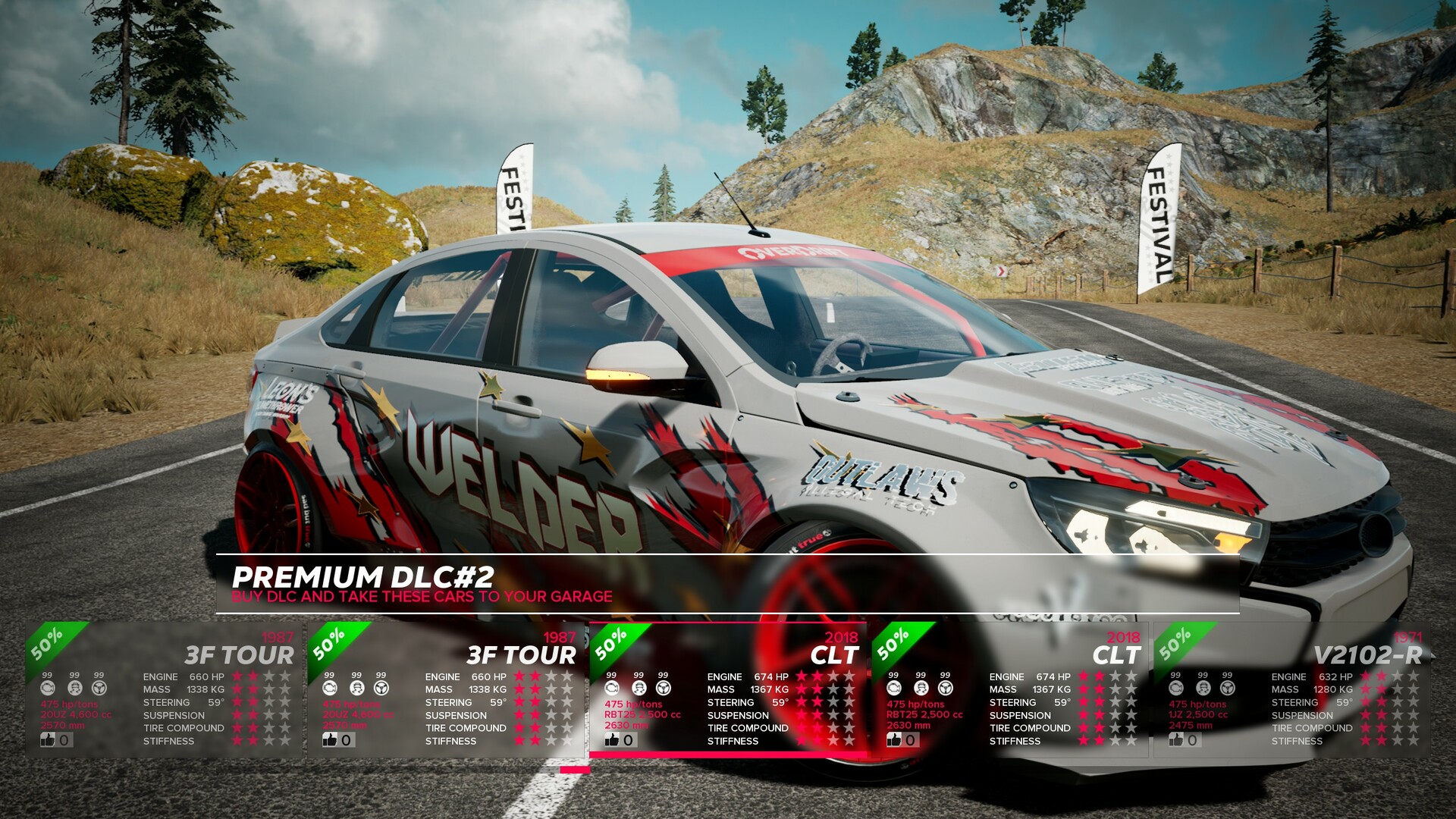 OverDrift Festival: Premium Cars Pack #2