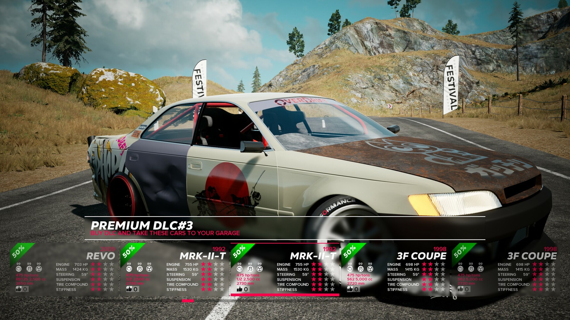 OverDrift Festival: Premium Cars Pack#3